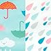 Bumkins Starter Bib, Baby Bib Infant, Waterproof, Washable, Stain and Odor Resistant, 3-9 Months, 2-Pack – Raindrops & Umbrellas