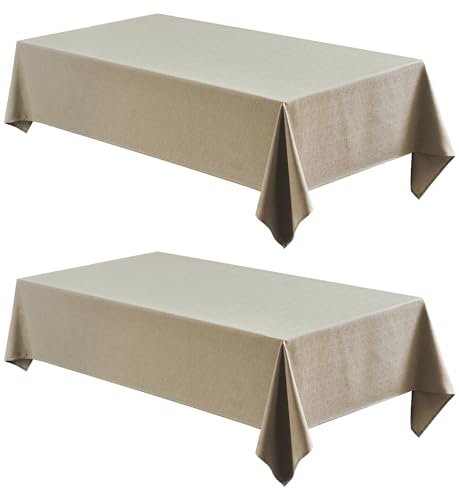 Veblandy Rectangle Tablecloth Inch Water Resistant