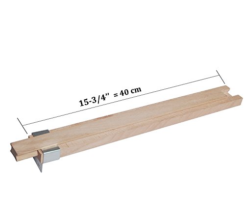 Btibpse Wooden Drawer Slides 16 Inches Classic Wood Center Guide