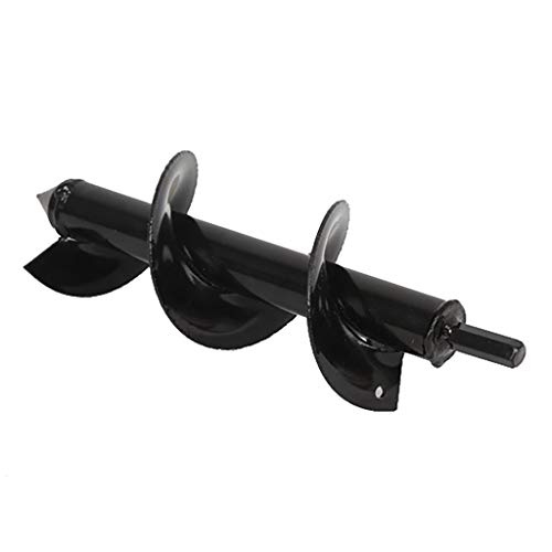 Fullfun Auger Spiral Drill Garden Grass Plug Plant Flower Bulb Bit 9" Rapid Planter Hole Digger Bit for Hex Drive Drill