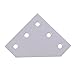 Mergorun，3D Printer 90 Degree 60 x 60 x 4MM L type with 5 Hole Joining Plates for CNC 2020 V-slot Aluminum profiles Pack of 10
