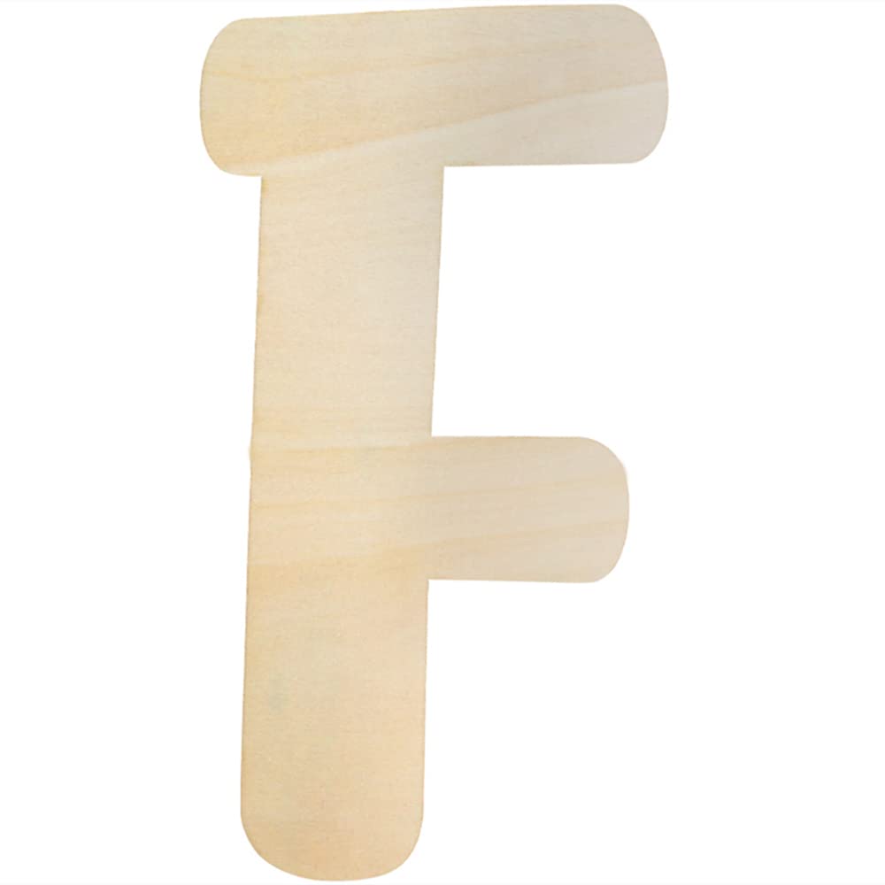 Large Wooden Letters 12 Inch, Unfinished 30cm Wooden Letter F for Crafts Children's Names Capital Alphabet 5mm Thick Wood Letters for Nursery Decor Wall Art Hanging Home Painting