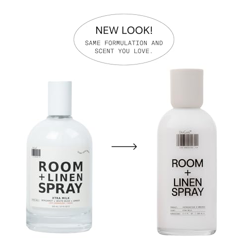 DedCool Room + Linen Spray in Xtra Milk | Natural Fabric Spray | Non-Toxic, Essential Oil Infused | Freshens Home, Bedding, Couch, Closet & Bath | 3.4 fl oz