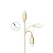 Anker 6ft Nylon Braided USB Cable with Lightning Connector [Apple MFi Certified] for iPhone X / 8 / 8 Plus / 7 / 7 Plus / 6 / 6 Plus / 5s, iPad Pro Air 2 and More (Golden)
