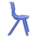 Flash Furniture Whitney 5 Pack Blue Plastic Stackable School Chair with 15.5'' Seat Height
