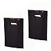 SES.CO 12x15 Inches Glossy Black Plastic Merchandise Bags Die Cut Shopping Bags Retail Bags(100 Pack)