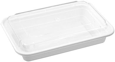 Reusable Microwaveable Food Storage Containers - Pack of 10 Stackable Bento Lunch Boxes with Lids, Freezer and Dishwasher Safe - 1 Compartment, 28oz - White - By Homeryware