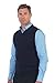 Gioberti Mens V-Neck Cotton Solid Sweater Vest
