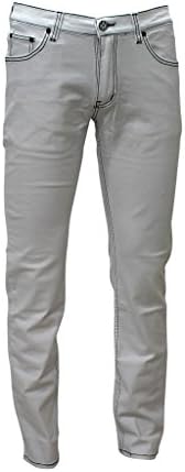 Evolution Division Men's Black and White Fashion Pants with Stretch - Miami Style