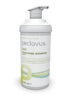 Peclavus Basic wärmende Fußcreme, Wärmender Balsam für den Fuß, 500 ml
