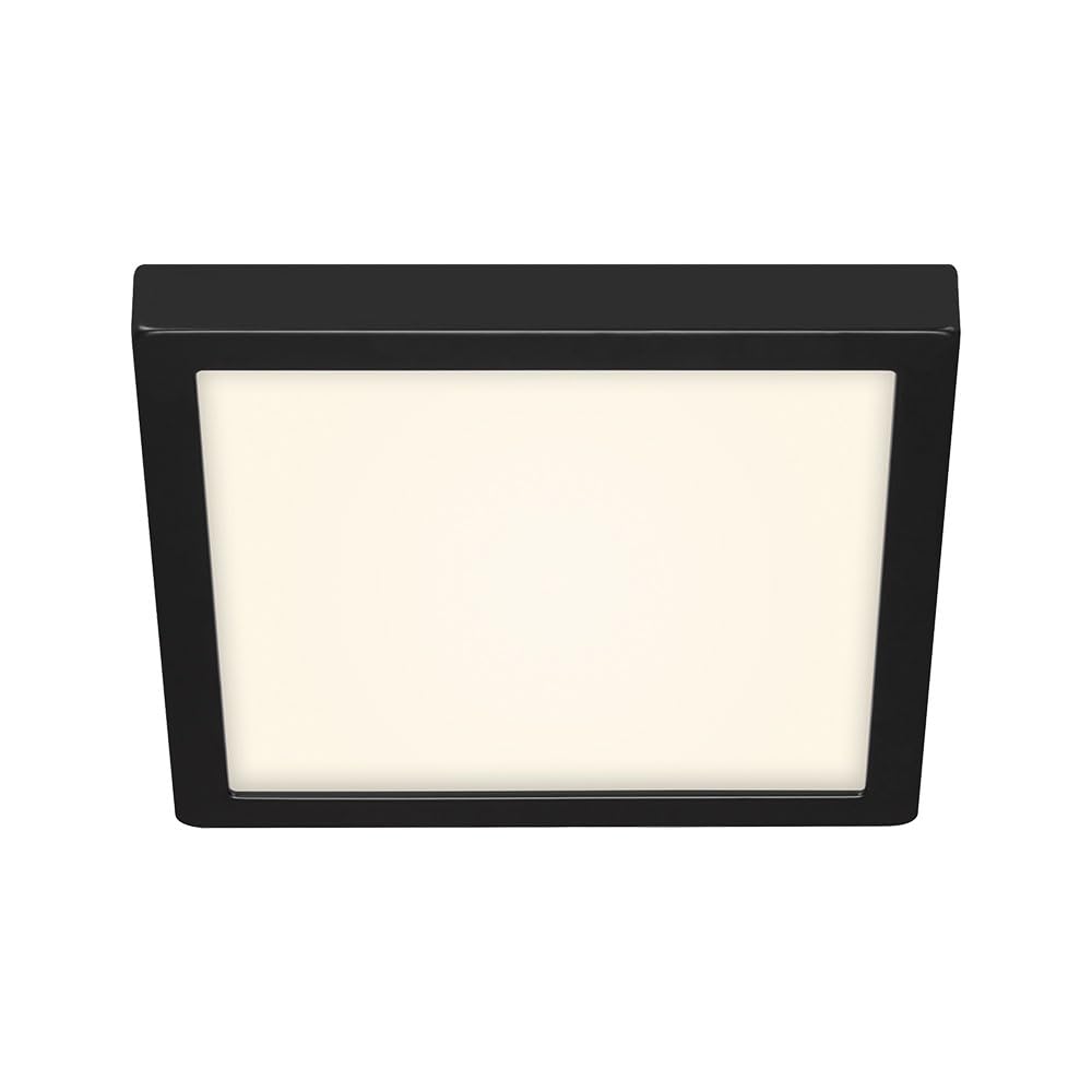 BRILONER Leuchten LED Light, Ceiling lamp, 21 Watts, 2000 Lumens, 4000 Kelvin, 300x300x32mm (LxWxH), White-Black 3467-415