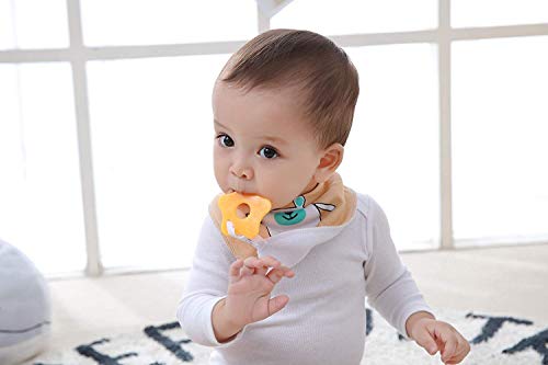 Vuminbox Baby Bibs Bandana Bibs for Boys and Girls, Drool Bibs for Toddler Teething (Multicolored 6 Pack) - Thumbnail 3