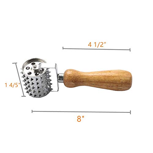 Handheld Stainless Steel Rolling Meat Tenderizer Kitchen Tenderizer Tool for Tendering Steak Beef Pork Chicken