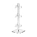 AMKO EWD3 Acrylic Eyeglasses Frame Riser - 3 Tier Optical Display with Square Acrylic Base. Display Stands