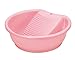 Plastic Washboard Laundry Board with Wash Tub Pink