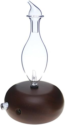 Nebulizing Essential Oil Aromatherapy Diffuser With USB &amp; Wood Base &amp; Glass ∣ Whisper-Quiet, No Heat, No Water, No Plastic, Auto Shut-off ∣ Premium Home &amp; Professional Use (Sagittarius)