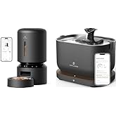 PETLIBRO Automatic Cat Feeder, 5G WiFi Automatic Dog Feeder 5L + PETLIBRO App Monitoring Cat Water Fountain with Wireless Pump, Dockstream Pet Water Fountain for Cats Inside, App Control