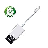 HOODO SD Card Reader,Lightning to SD Card Camera Reader,Trail Game Camera Viewer for iPhone 5/5s/6/6s/6 Plus/7/7 Plus/8/8 Plus/iPad Mini/Air(iOS 9.2 or up to Later)