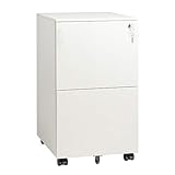 DEVAISE Vertical File Cabinet with Lock, Mobile