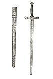 Charades Adult 29-inch Knight Sword Costume Weapon, Silver