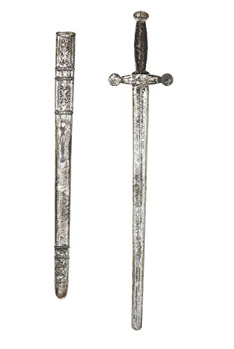 Charades Adult 29-Inch Knight Sword Costume Weapon, Silver