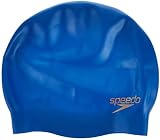 Speedo Unisex Plain Moulded Silicone Swimming Cap | Hair Protection view 8