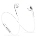 FKANT Bluetooth Headphones, Upgrade Version Stereo Bluetooth Eurbuds V4.1 Wireless Headphones Earphones with Mic, CVC6.0 Noise Cancellation Compatible for iPhone X 8 7 Plus Android (White)