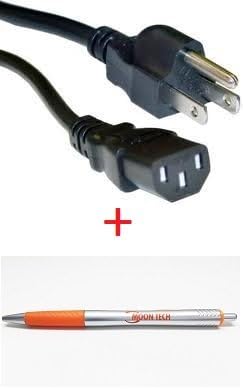 Moon Tech - AC Power Cord Cable 6FT for VIZIO Plasma TV with Life Time Warranty