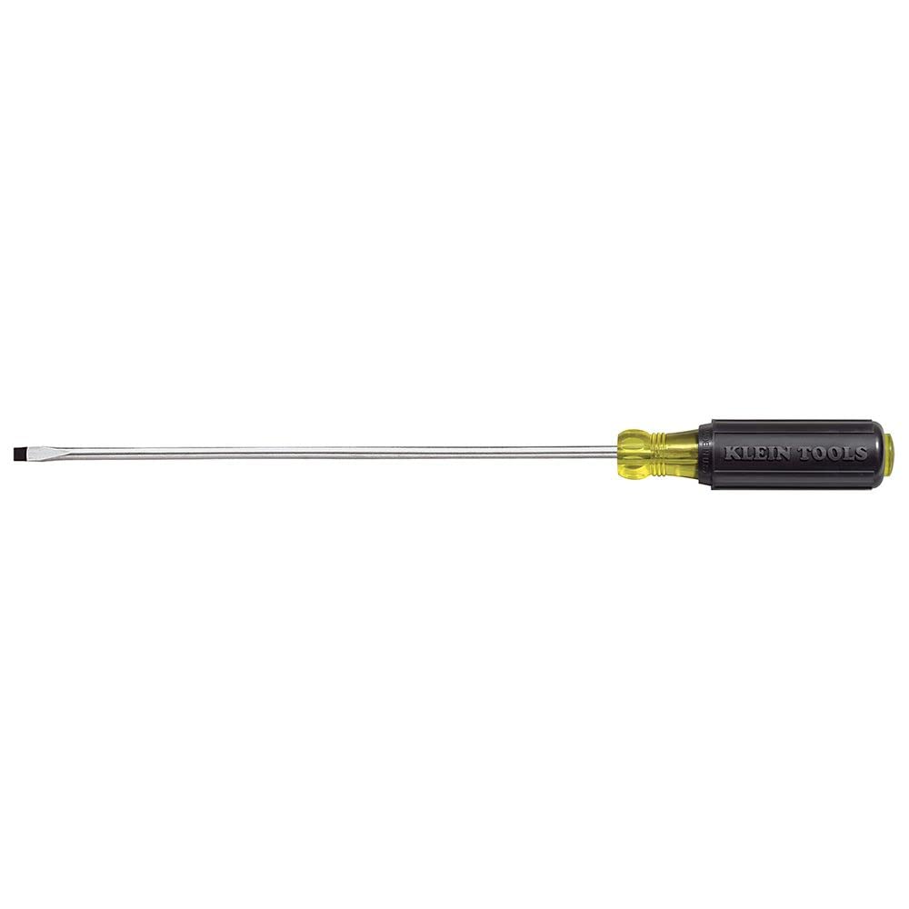 Photo 1 of Klein Tools 608-8 Mini Flathead Screwdriver, Made in USA, 1/8-Inch Cabinet Tip, 8-Inch Round Shank