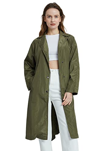 Orolay Women's Single Breasted Trench Coat Mid-length Lightweight Lapel Overcoat with Belt
