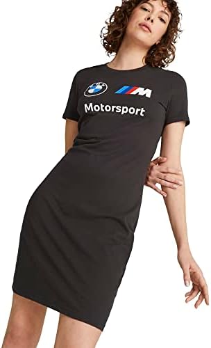 bmw dresses for ladies PUMA BMW Essential graphic t-shirt dress in black