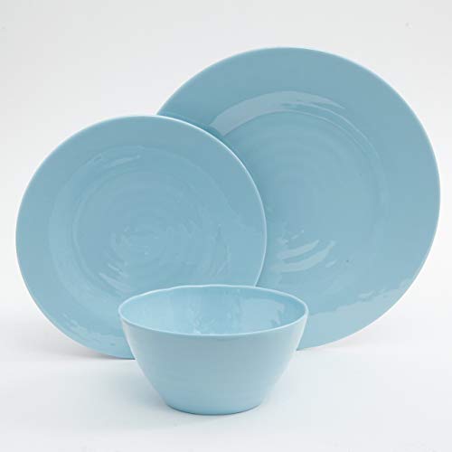 image for Gibson Home 107279.12 Brist 12 Piece Melamine Dinnerware (Set of 4), A