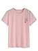 SheIn Women's Love Hand Gesture Print Short Sleeve T-Shirt Tee Small Pink