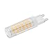 Bogao G9 Base 75-SMD 2835 7W LED Light Bulb, 500-550LM, Equivalent to 60W Halogen Lamp Replacement, AC 110V-130V, 360 Omni-direction Beam Angle, Non-dimmable 3000K Warm White (Pack of 6)