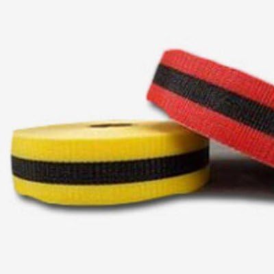 Tytan International 2" x 50 yd. Woven Barricade Tape, Red (14 Pack)