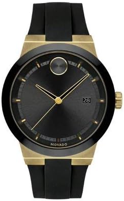 movado bold 42mm black ip case watch