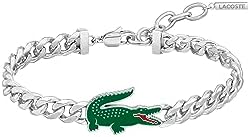 Amazon.com: Lacoste Fence Men's Chain Jewelry Bracelet, Lobster