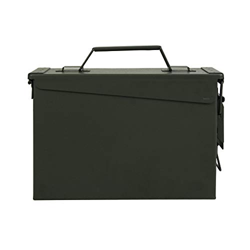 GUGULUZA Metal Ammo Can .30 Cal, Lockable Ammo Storage Case, Military