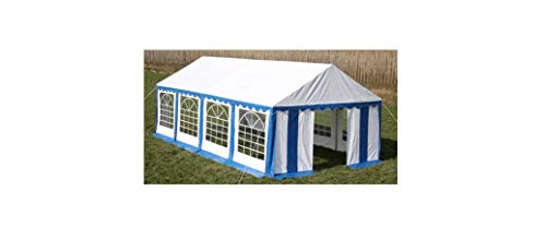Partyzelt 4 × 8 m Gartenbauten Pavillons und Partyzelte Blau – Bild 6