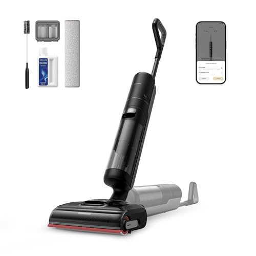 H15 Pro Aspirador en seco y Húmedo con Brazo Robótico GapFree AI DescendReach, Cobertura de Triple Borde, 21.000 Pa, Lavado de Cepillo a 100 °C, Secado a 90 °C en 5 min, Alcance Plano de 180°