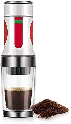 1yess Kaffee-Maschine, beweglicher Handpresse Kaffeemaschine, Minihand Espresso Pods Kaffee-Kapsel-Maschine, Kapsel…