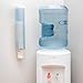 San Jamar Medium Pull-Type Cup Dispenser 4-10 Oz. Cups with Flip Cap for Restaurants, Home, And Office, Plastic, 16 Inches, Frosted Blue