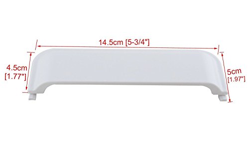 Durable W10861225 Dryer Door Handle Replacement for Whirlpool Appliance by Sanjoin - Exact Fit for Amana, Crosley, Maytag, Kenmore Roper - Replacement Parts Replaces AP5999398 PS11731583 W10714516 - Thumbnail 3