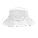 i play. Toddler Organic Cotton Reversible Bucket Hat, White, 2T-4T
