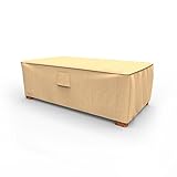 Budge Chelsea Patio Ottoman Cover / Coffee Table Cover, Medium (Tan)