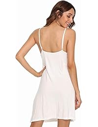 WiWi - Tirantes ajustables de bambú para mujer, cuello en V, para debajo de los vestidos, camisones de noche, tallas S-XXXXL (4XL)