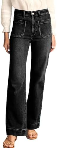 Flare Jeans for Women Baggy Y2k Wide Leg Grunge High Waist Jeans