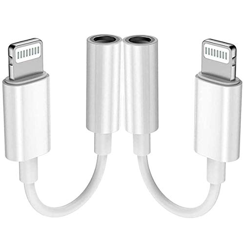 iPhone Headphone Adapter (2 Pack)[Apple MFi Certified] for iPhone 7