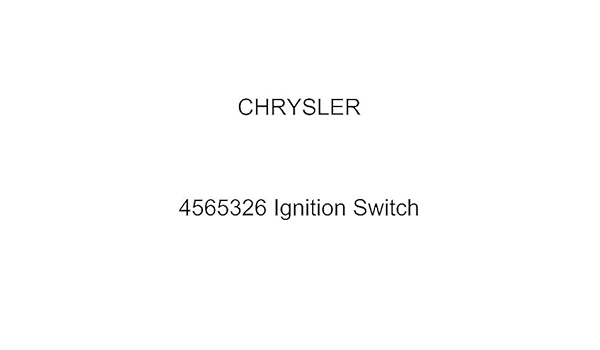 Amazon Com Genuine Chrysler Ignition Switch Automotive