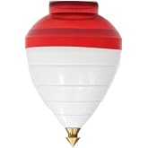 Spintastics Trompo Bearing Tip Spin Top (White and Red)